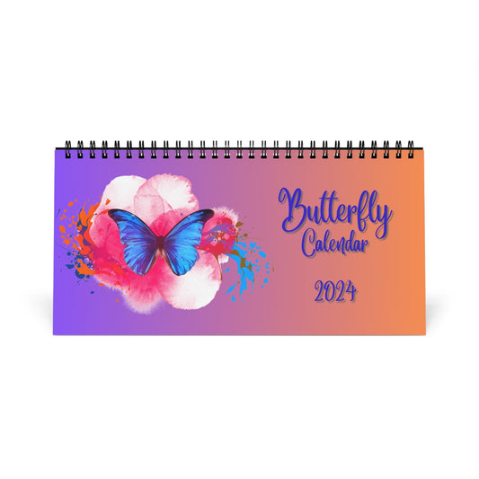 2024 Butterfly Desk Calendar