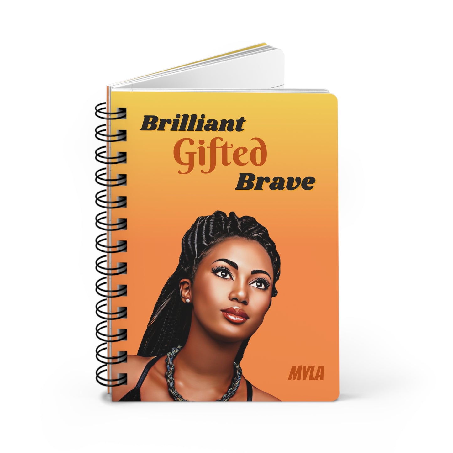 Brilliant/Gifted/Brave/Spiral Bound/ Journal