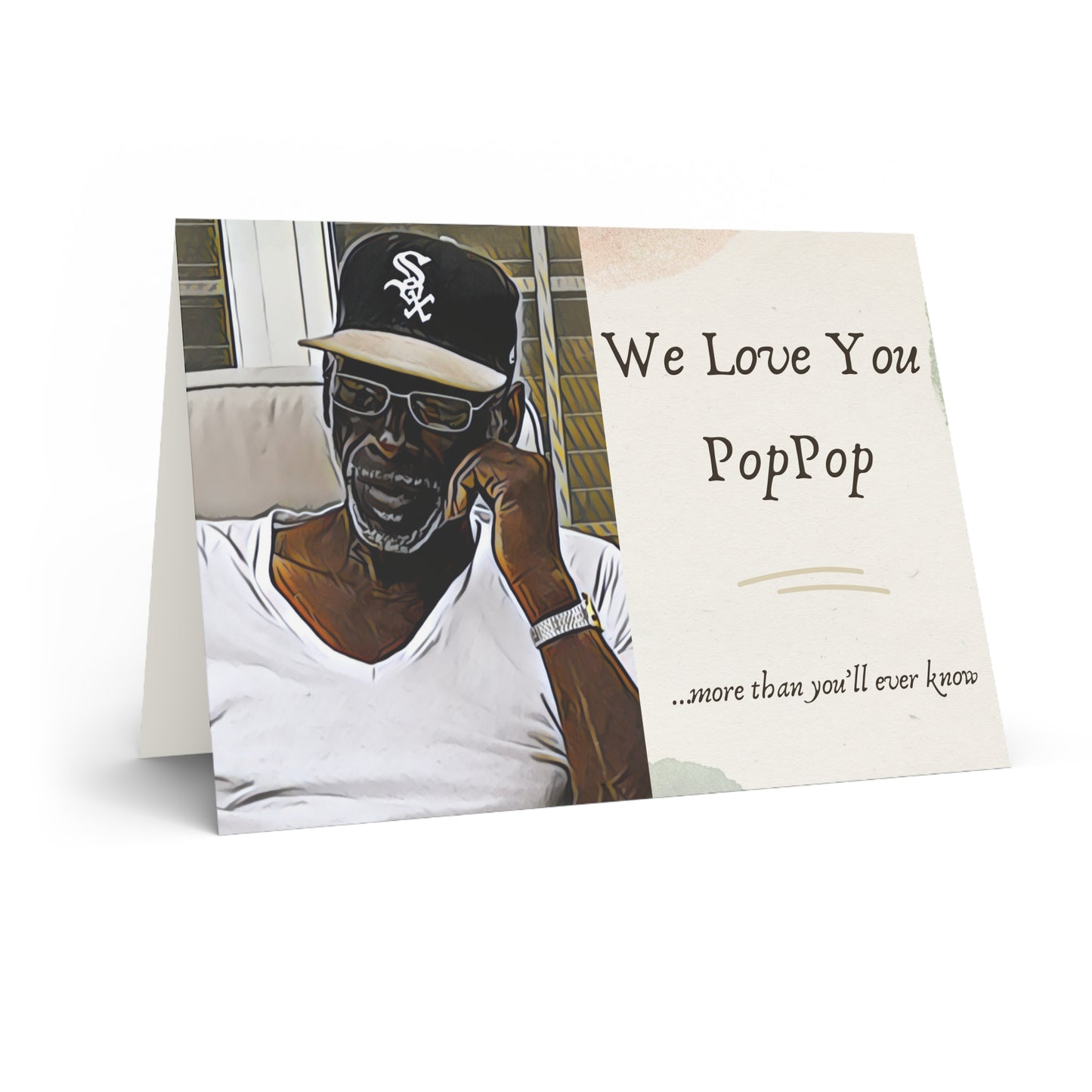 We Love You PopPop/ African American Greeting Card