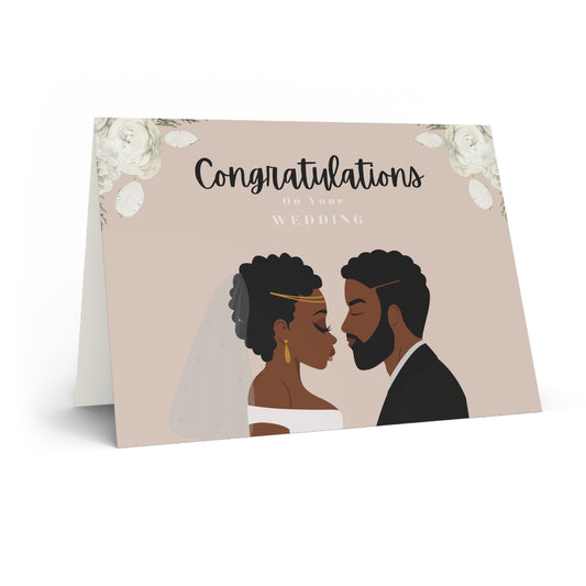 Congratulation On Your Wedding Day/ African American Greeting Card