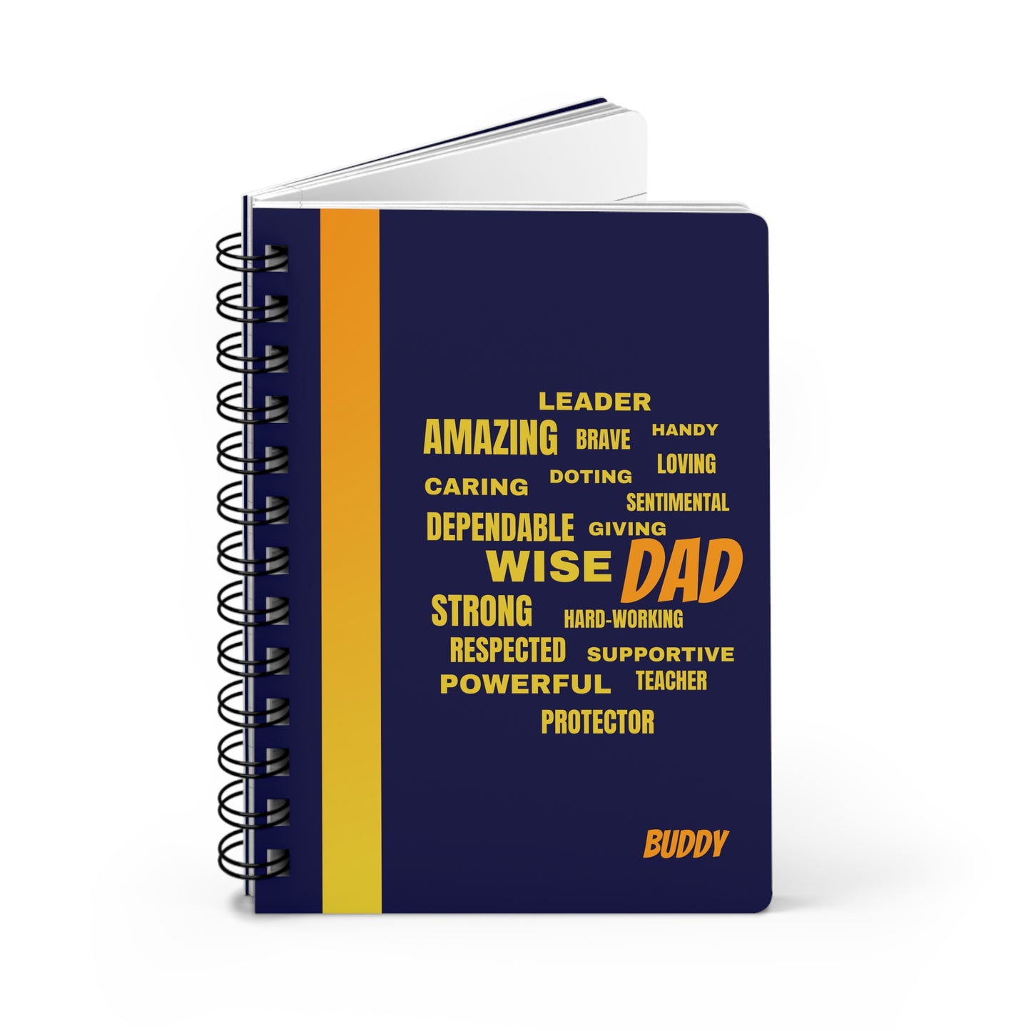 DAD/ Mens Writing Journals/ Spiral Bound Journal