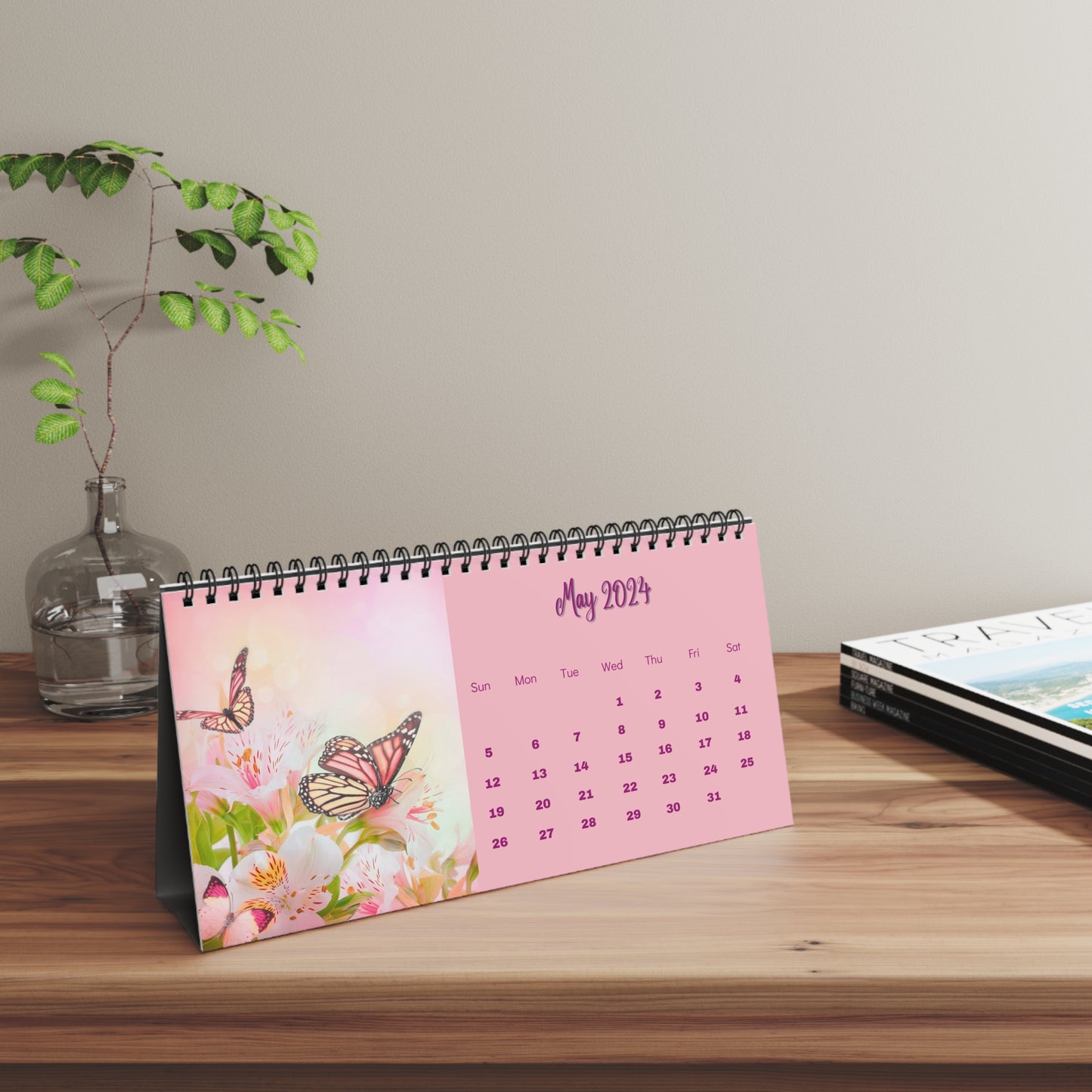 2024 Butterfly Desk Calendar