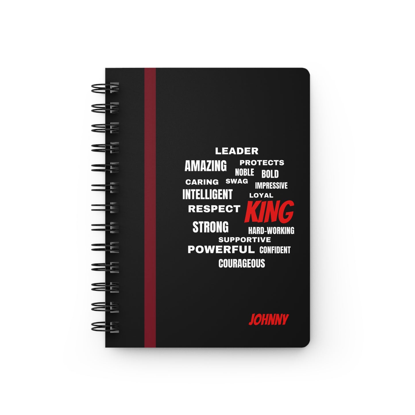 King/ Mens Writing Notebooks/ Spiral Bound Journal