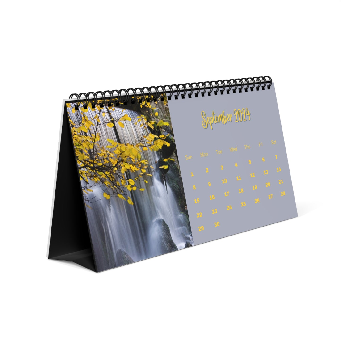 2024 Waterfall Desk Calendar