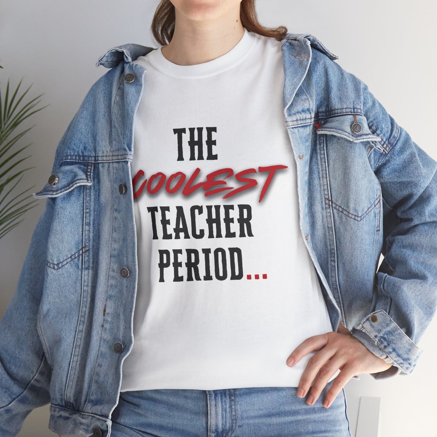 The Coolest Teacher Period/Teacher/ Unisex Heavy Cotton Tee