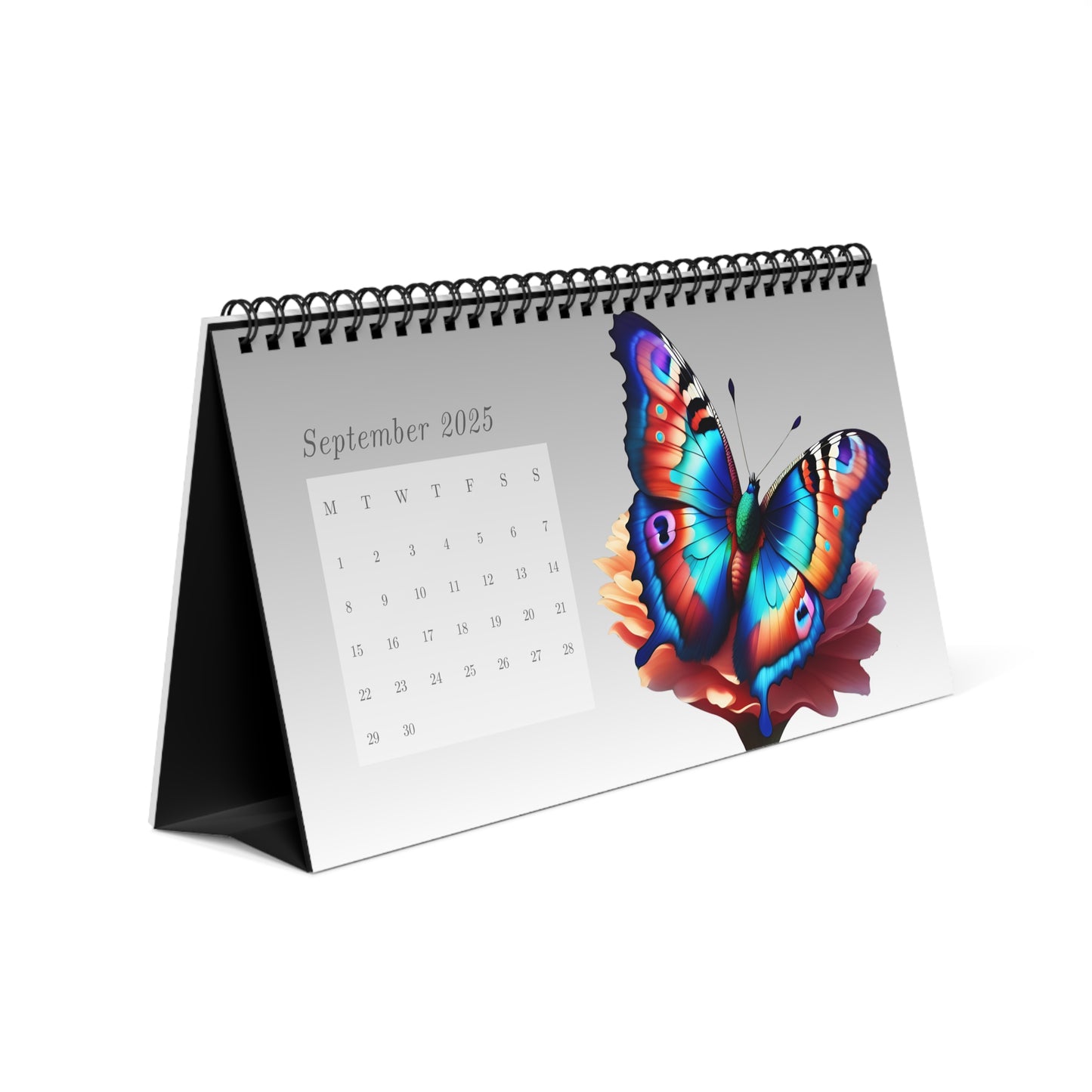 2025 Butterflies Desktop Calendar