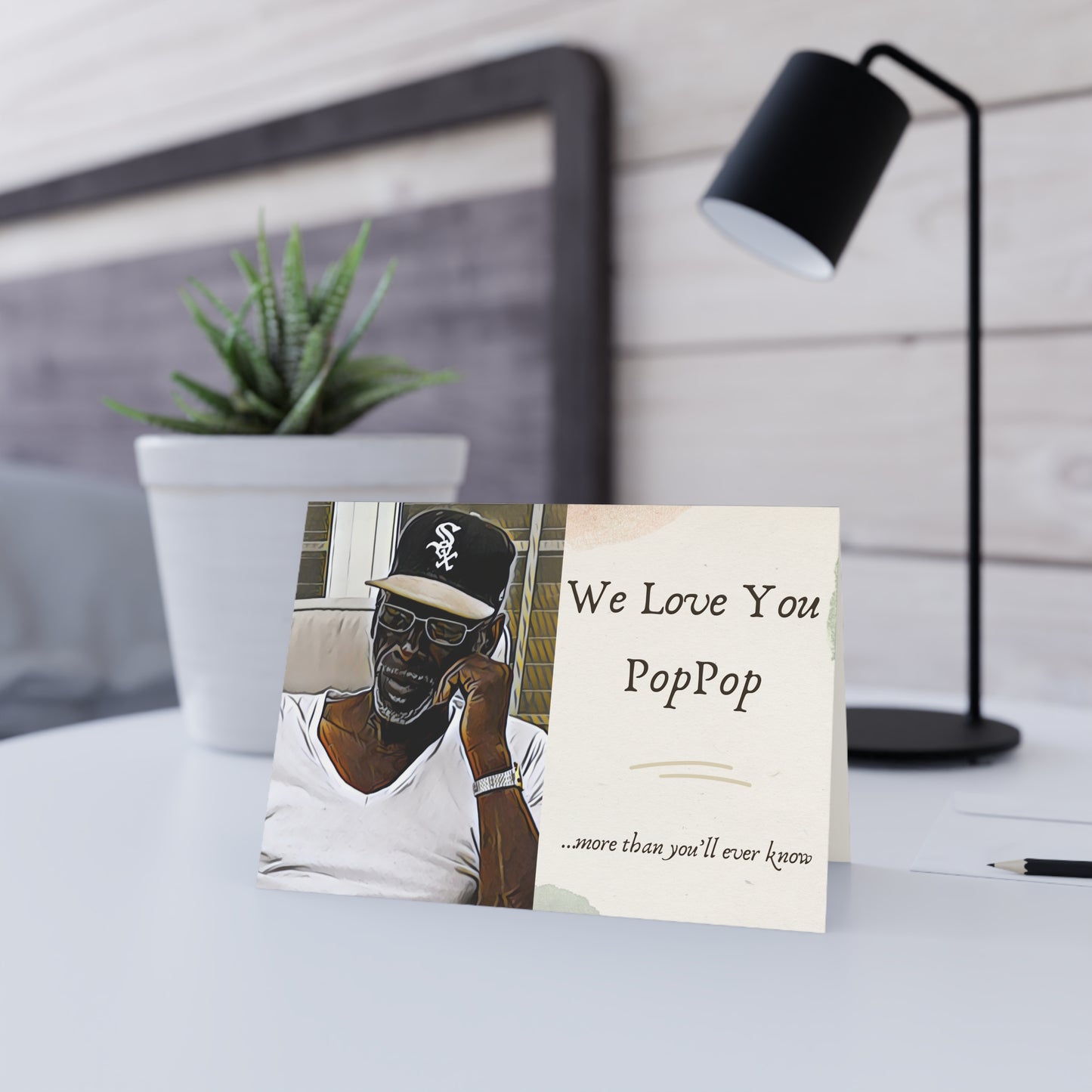 We Love You PopPop/ African American Greeting Card