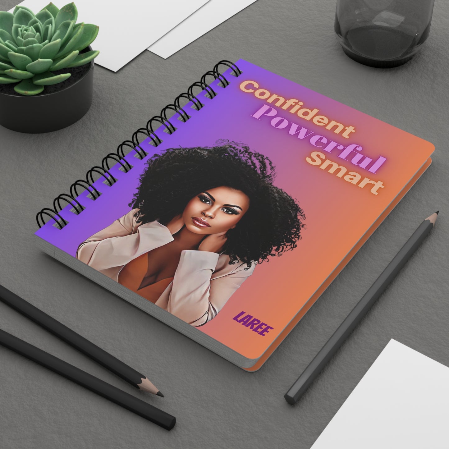 Confident/Powerful/Smart/Spiral Bound Journal