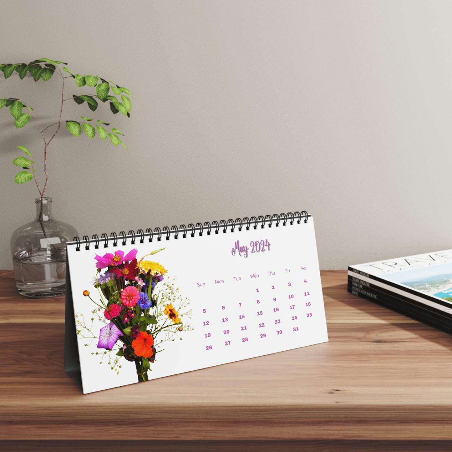 2024 Flower Desk Calendar