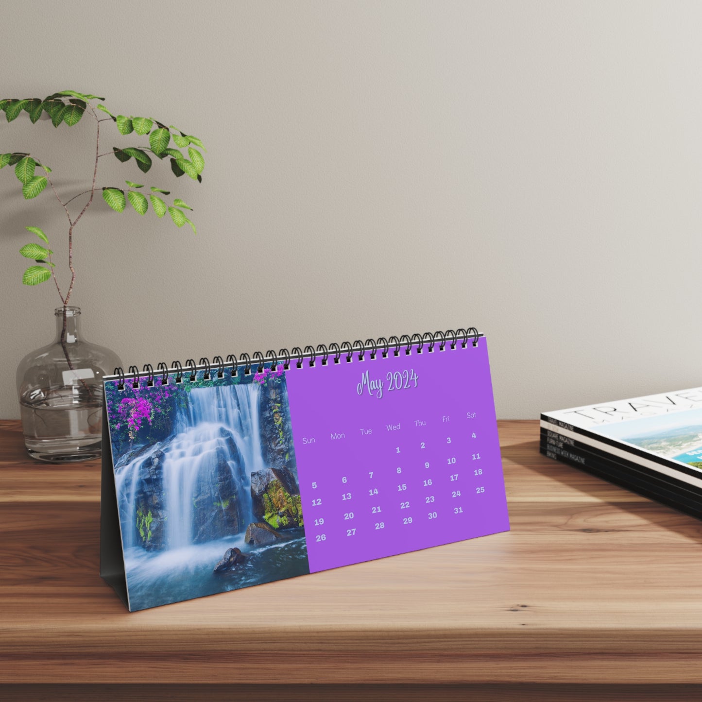 2024 Waterfall Desk Calendar