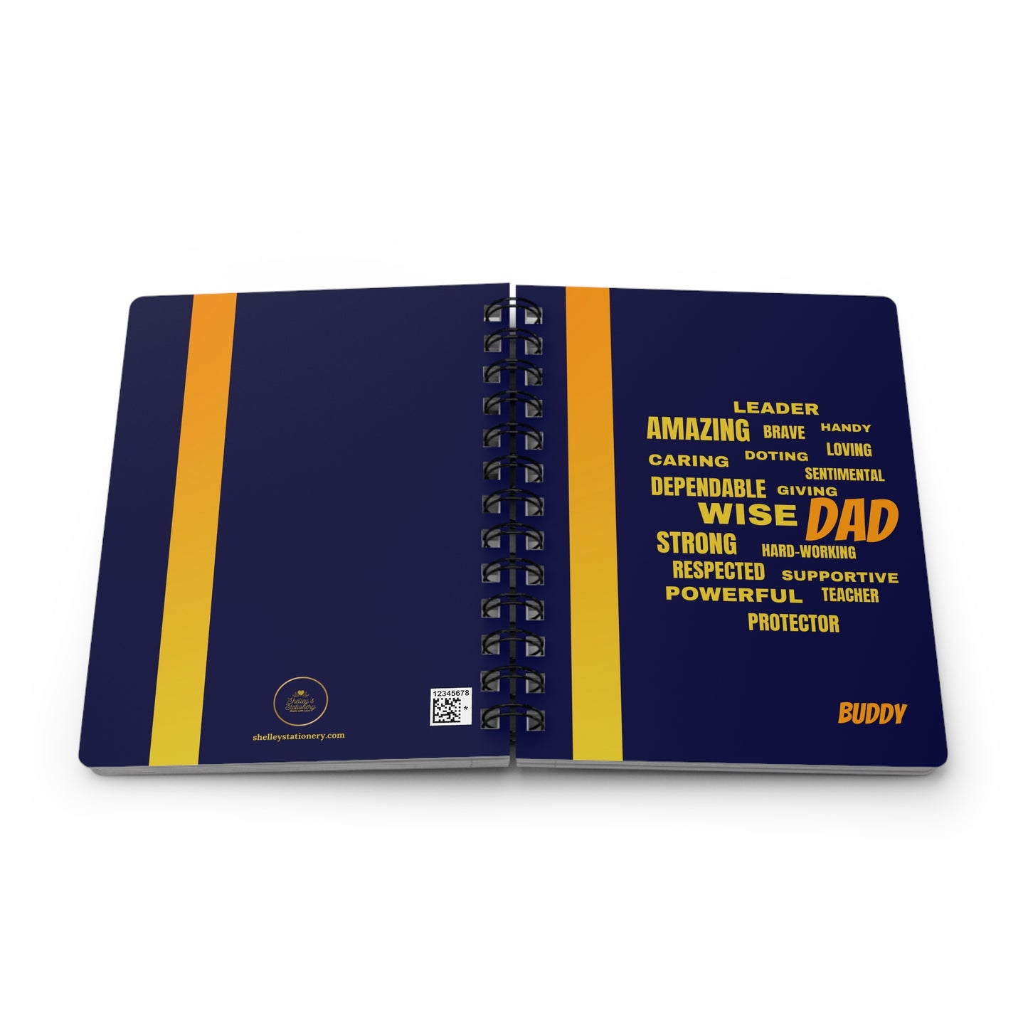 DAD/ Mens Writing Journals/ Spiral Bound Journal