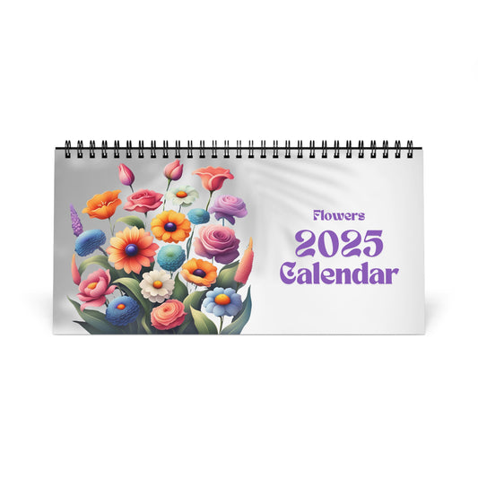 2025 Flower Desktop Calendar