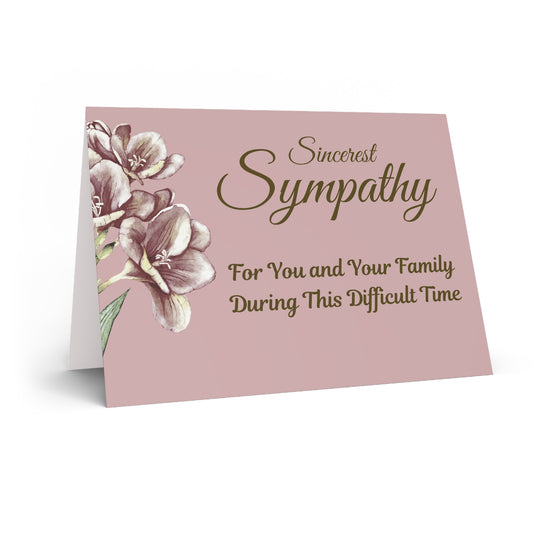 Sincerest Sympathy/ JW Greeting Card