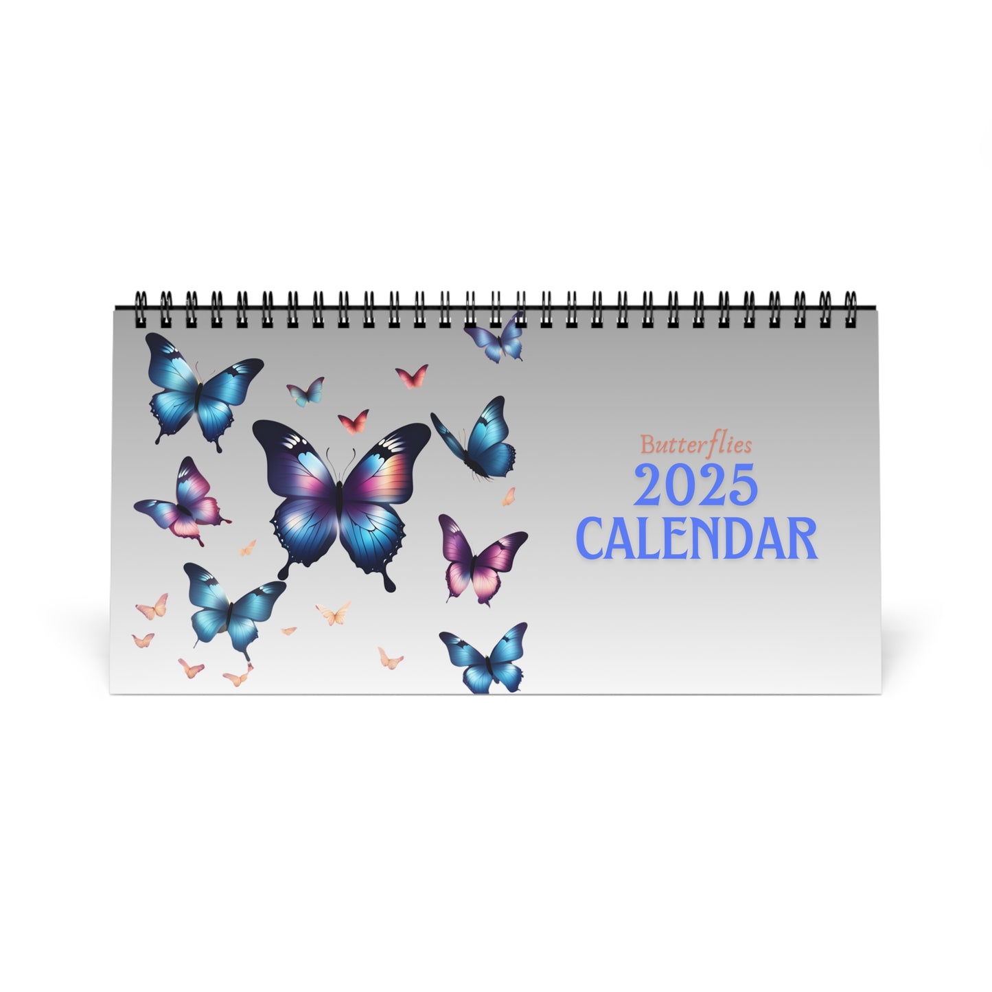 2025 Butterflies Desktop Calendar