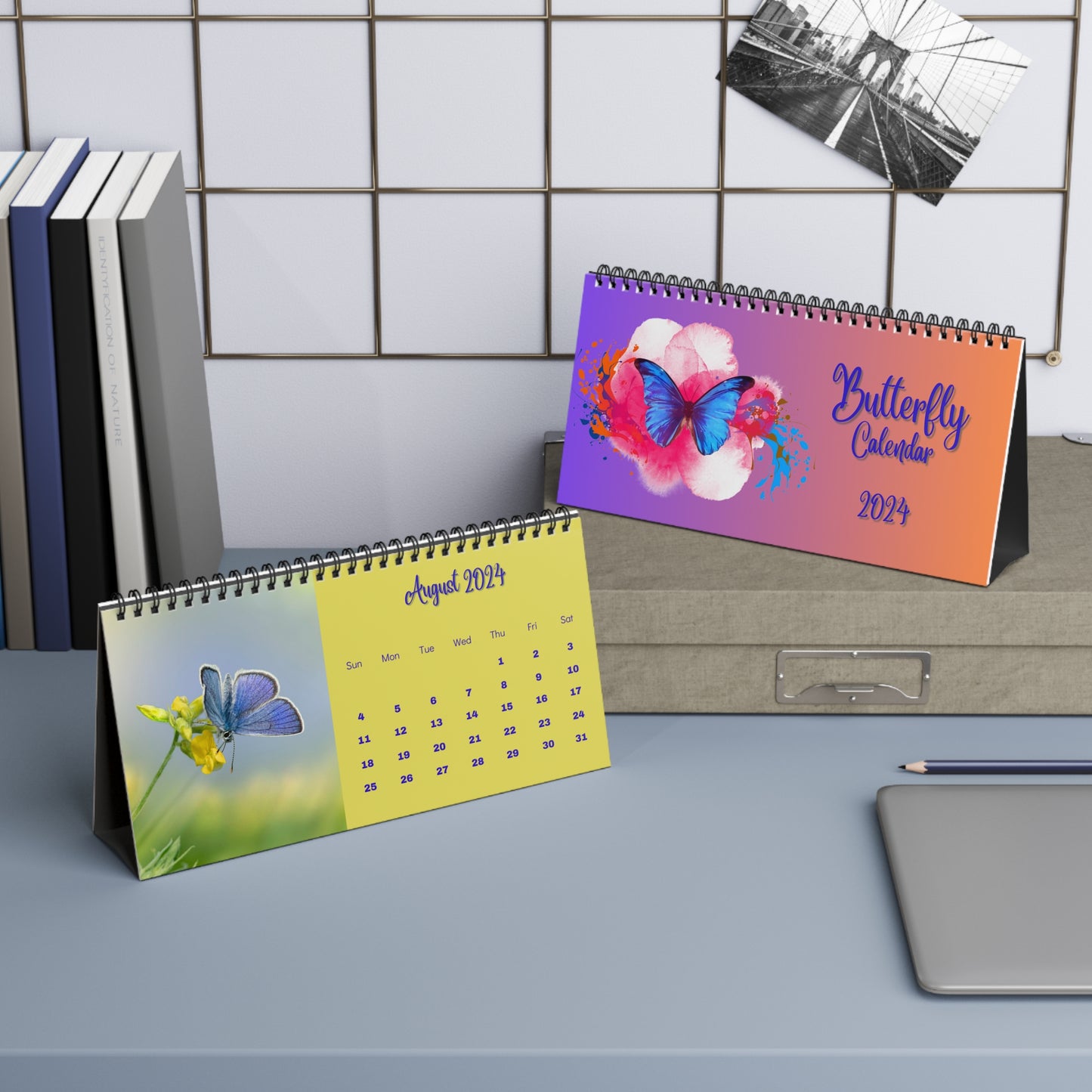 2024 Butterfly Desk Calendar