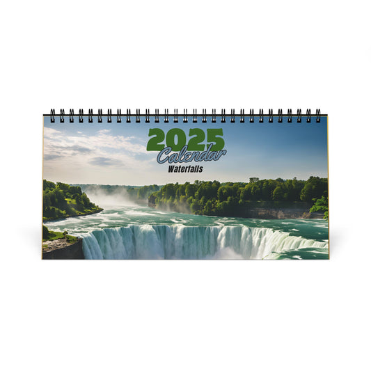 2025 Waterfall Desktop Calendar