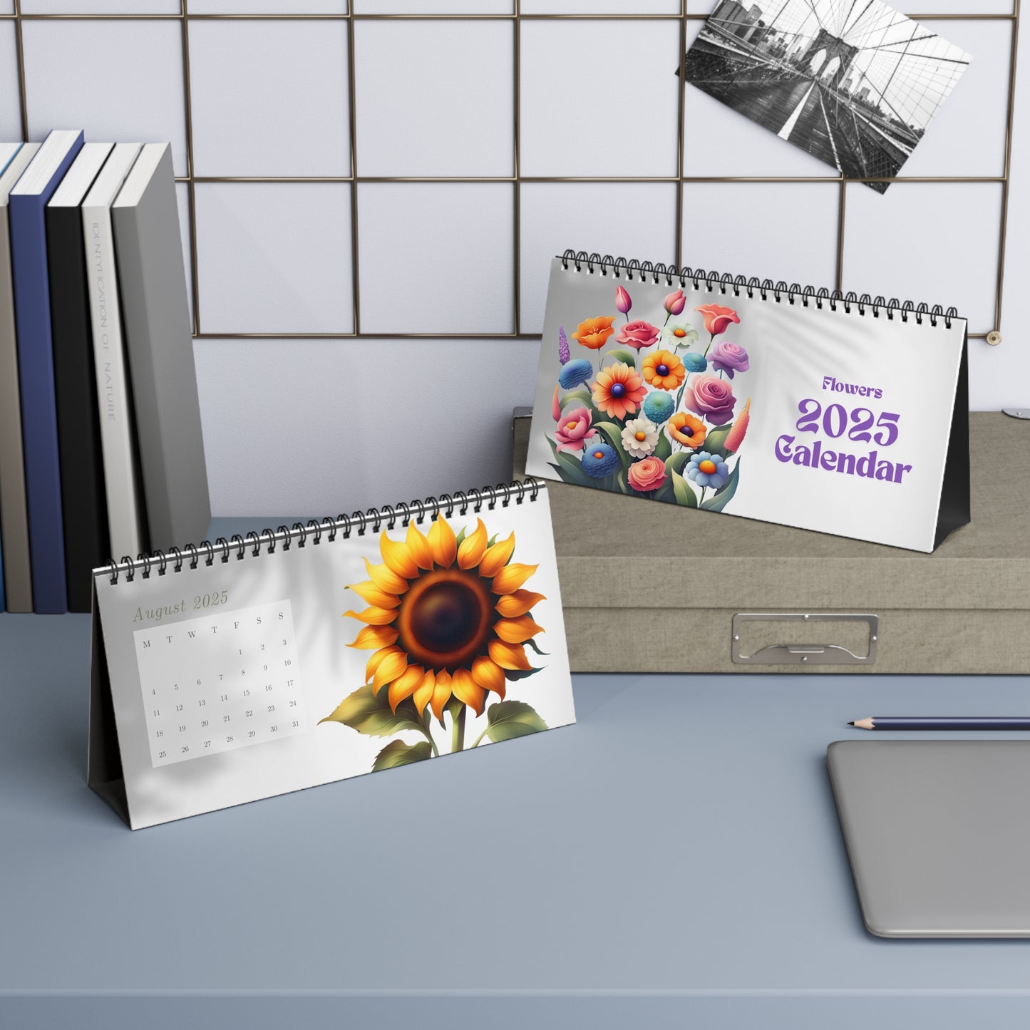 2025 Flower Desktop Calendar