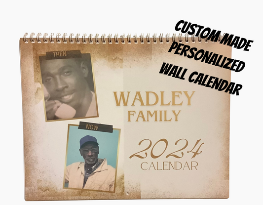 Personalized 12 Month Family Calendar