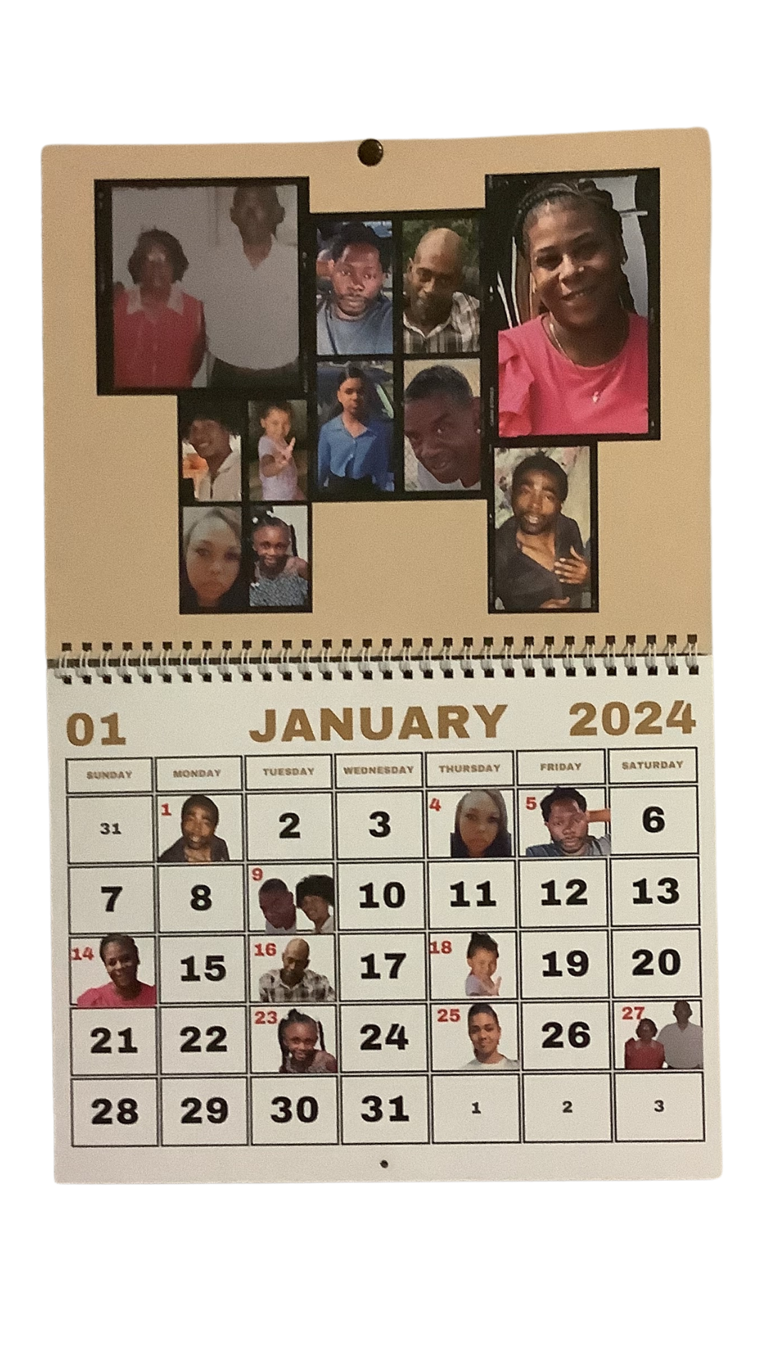 Personalized/ Custom Made Wall Calendar