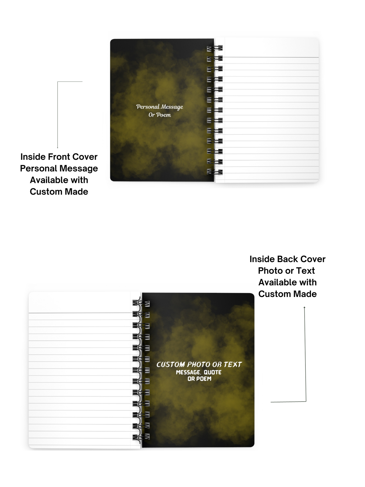 Brother/ Mens Football Writing Notebook/ Spiral Bound Journal