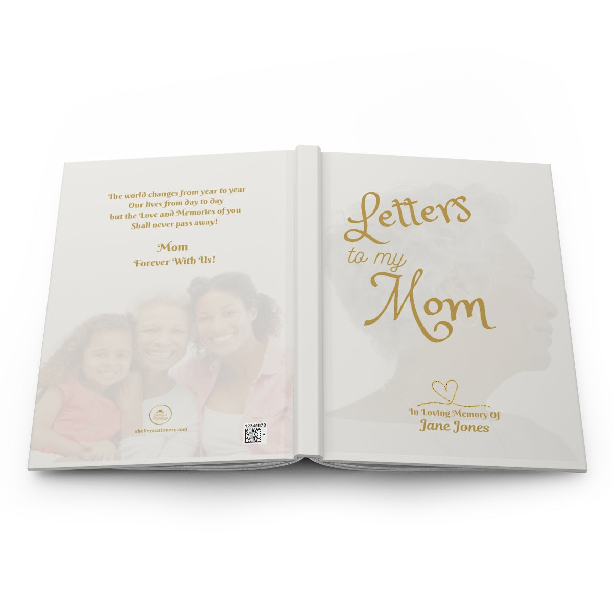 Letters to My Mother, Grandmother, or Sister Grieving Journal Matte