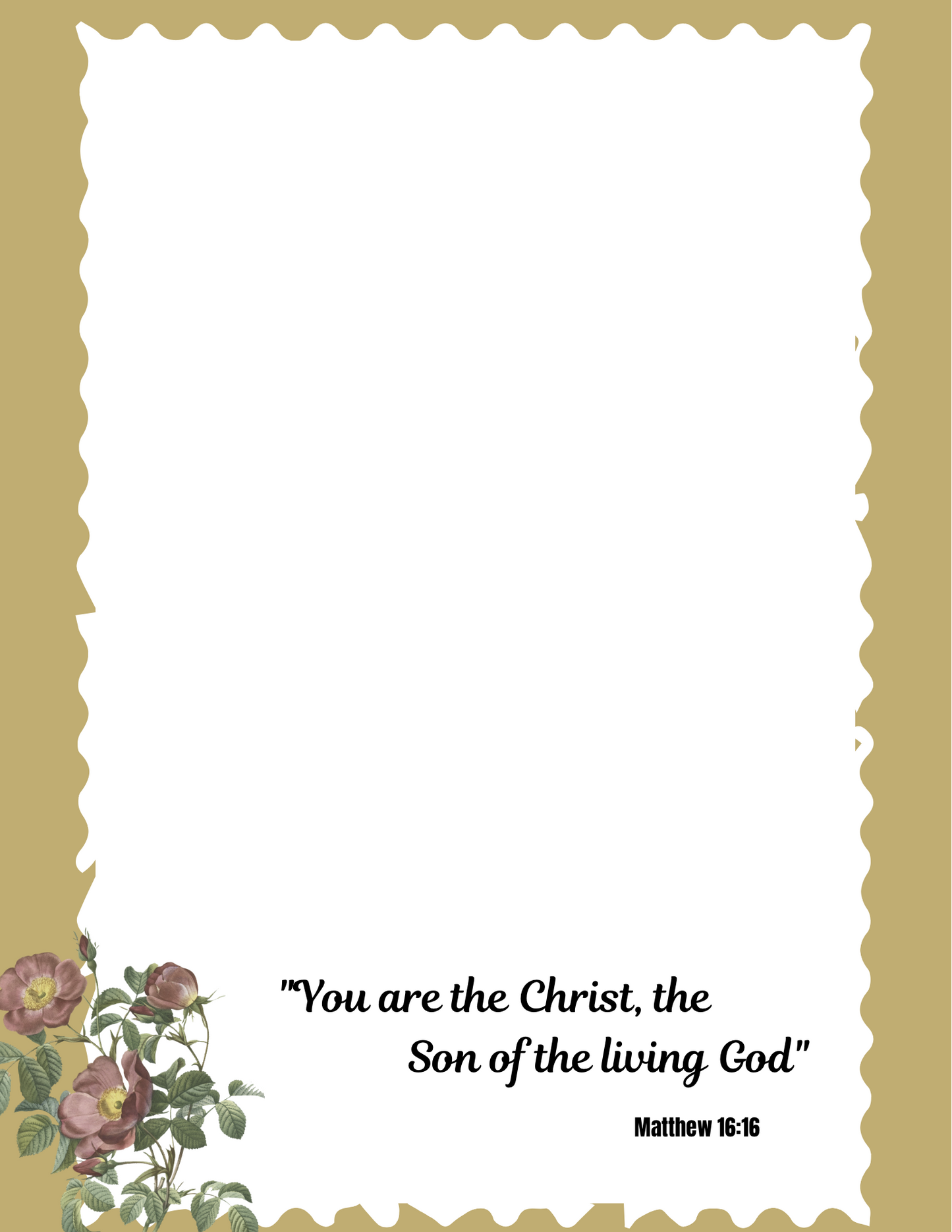 JW Letter Writing Stationery/You Are Christ/Mt16:16