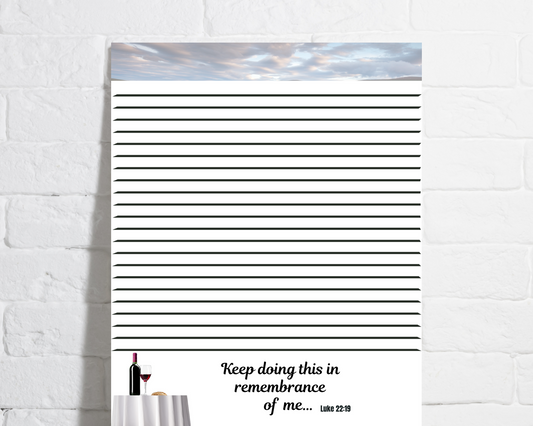 2023 Memorial of Jesus’ Death Letter (White) Writing Stationery