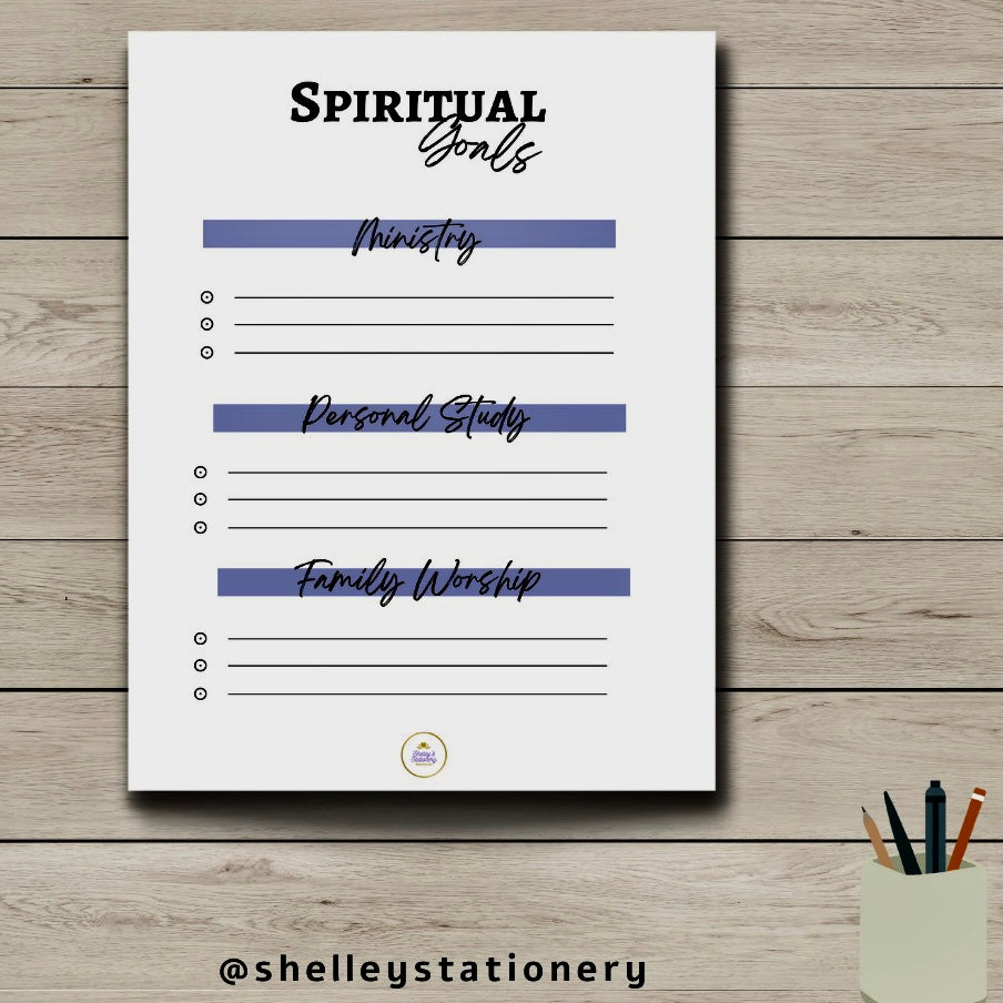 Spiritual Goals Planner/ Free Digital Download