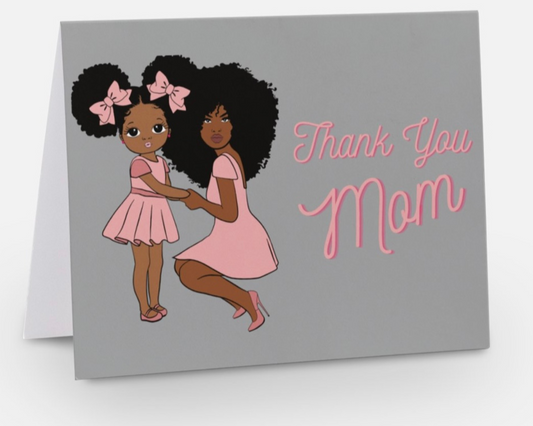 Thank You Mom/ African American Greeting Card