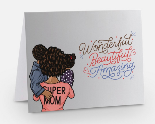 Super Mom/ African American Greeting Card